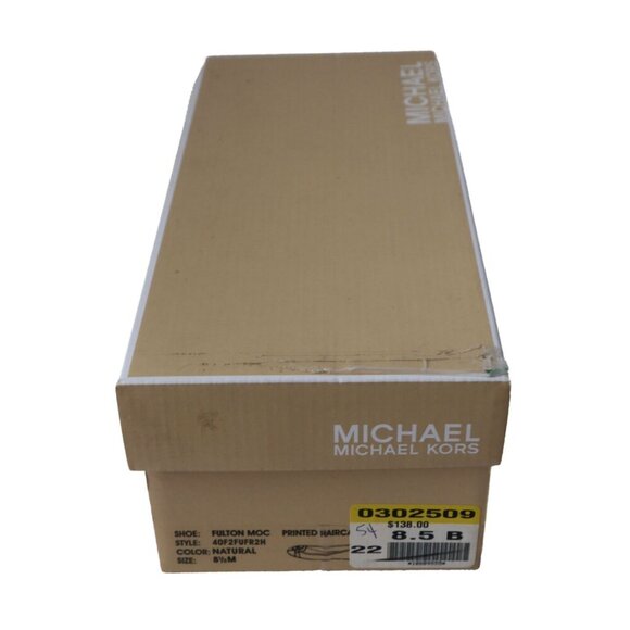 Michael Kors Leopard Print Calf Hair Moccasin Shoes Size 8.5 - Picture 9 of 9